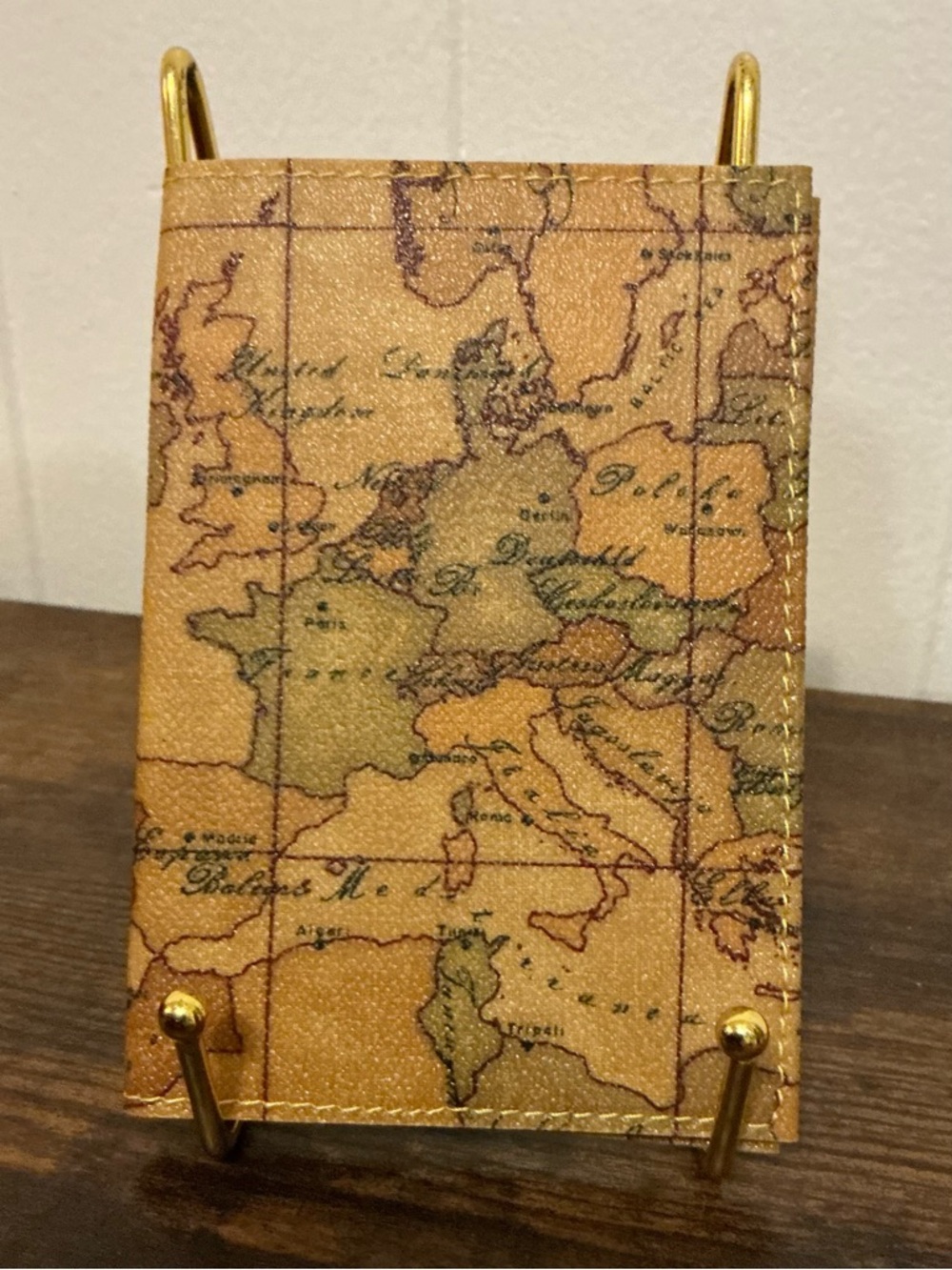Rare New Vintage Alviero Martini Prima L’Classe Geo World Map Passport Holder